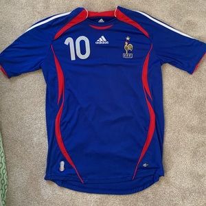 France Soccer Team Zinedine Zidane Jersey